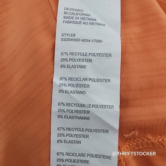 Orange Fabletics Workout Tank - Picture 5 of 5